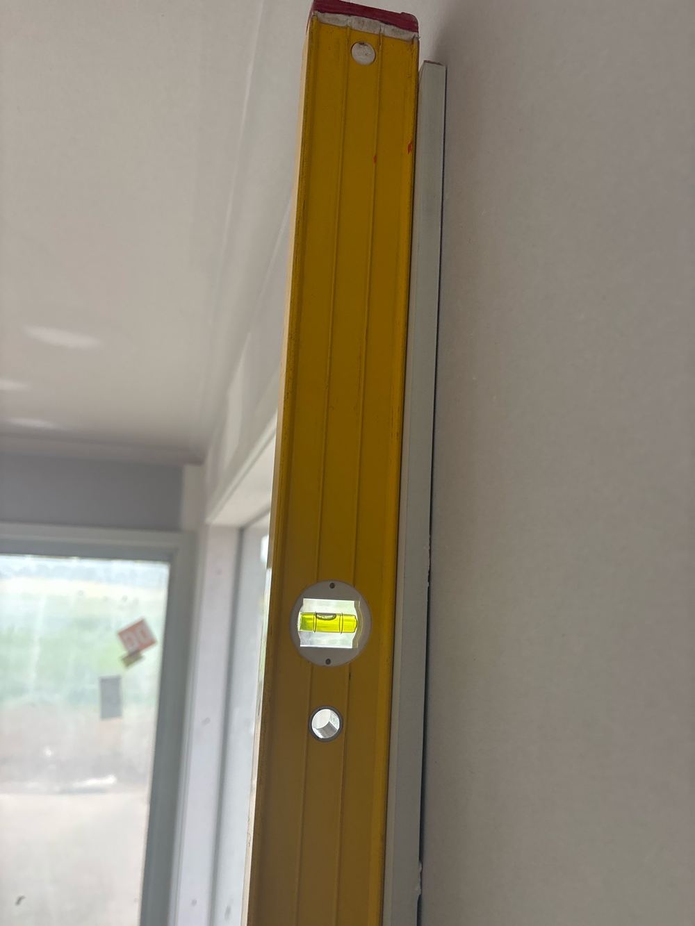 Wall out of plumb and ceiling line out of level by more than 5mm, Beveridge