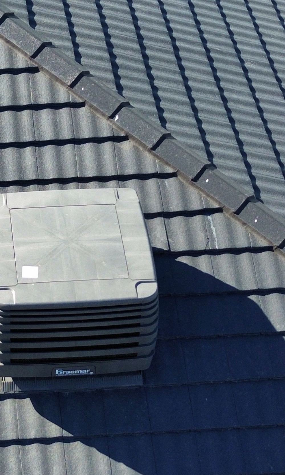 Cracked roof tiles still on the roof when the house was ready for keys, found during a pre-handover (PCI) inspection in Beveridge
